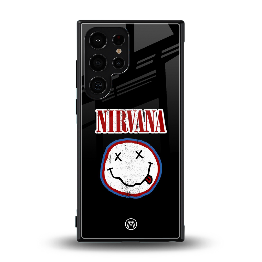 nirvana back phone cover | glass case for samsung galaxy s23 ultra