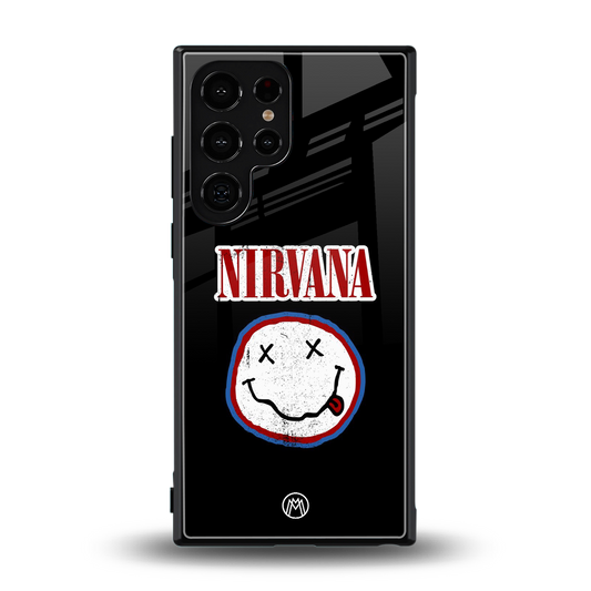 nirvana back phone cover | glass case for samsung galaxy s23 ultra