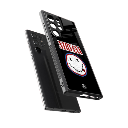 nirvana back phone cover | glass case for samsung galaxy s24 ultra