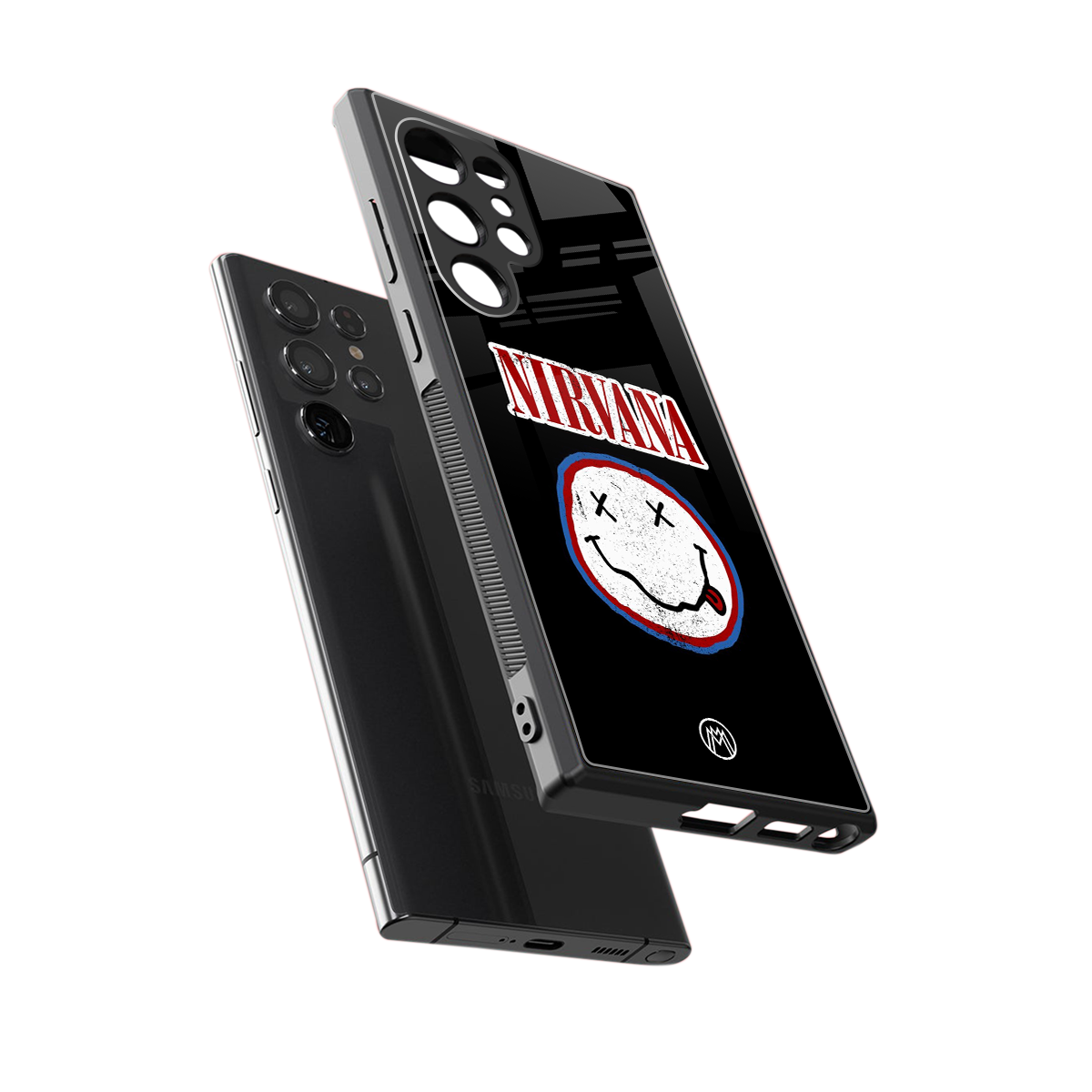 nirvana back phone cover | glass case for samsung galaxy s23 ultra