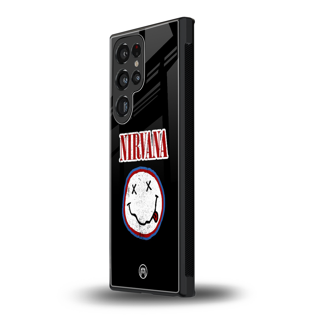 nirvana back phone cover | glass case for samsung galaxy s23 ultra