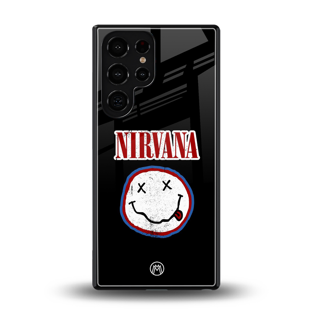 nirvana back phone cover | glass case for samsung galaxy s25 ultra