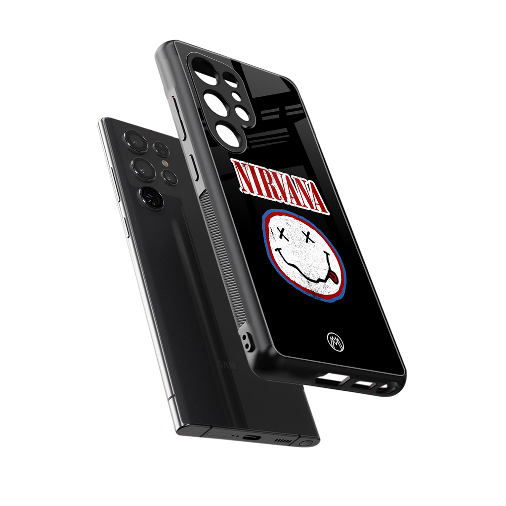 nirvana back phone cover | glass case for samsung galaxy s25 ultra