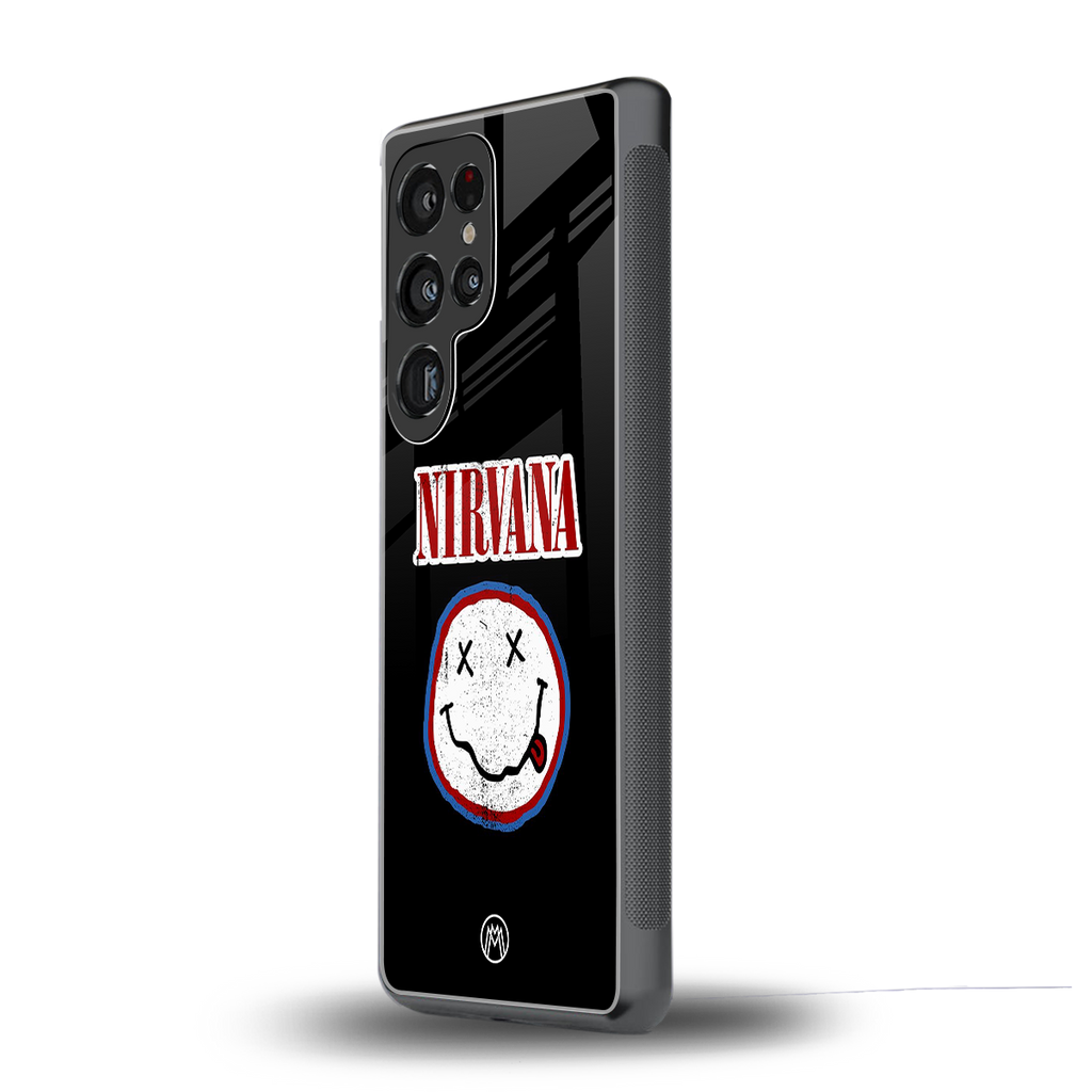 nirvana back phone cover | glass case for samsung galaxy s25 ultra
