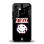nirvana back phone cover | glass case for samsung galaxy s24 plus