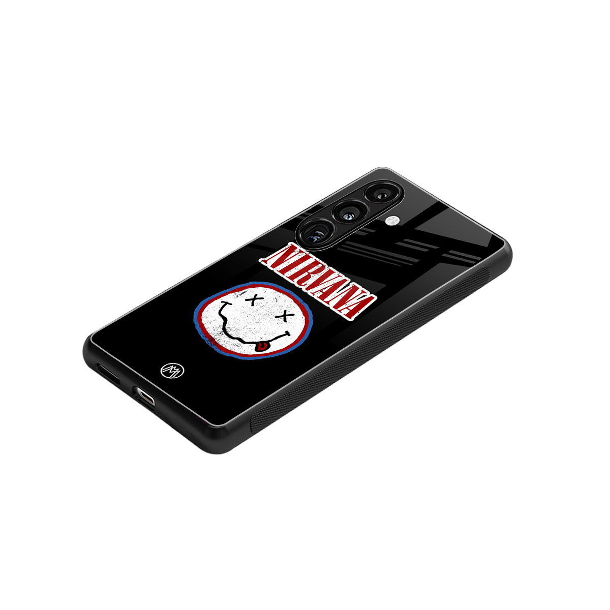 nirvana back phone cover | glass case for samsung galaxy s23 plus