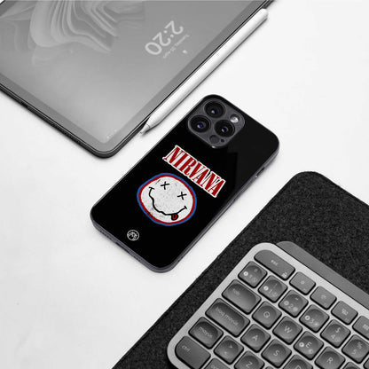 nirvana back phone cover | glass case for iphone 13 pro max