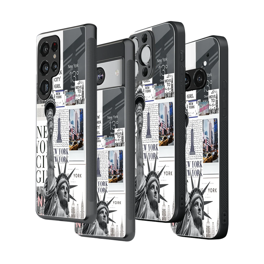 Stylish Glass Back Case for All Smartphones iPhone, Samsung, OnePlus, Pixel, Redmi, Oppo, Vivo, Motorola
