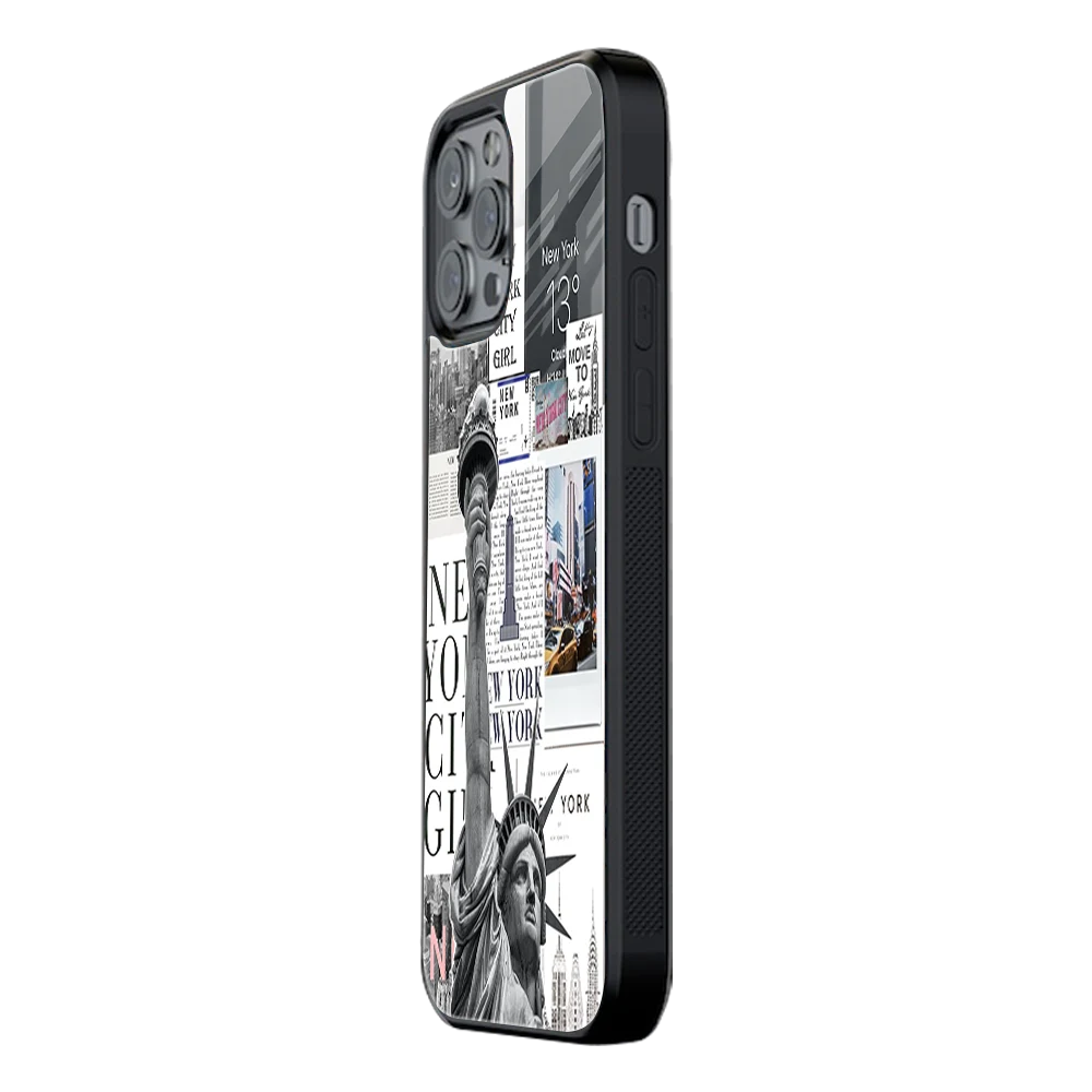 Slim Glass Back Phone Case for Multiple Brands iPhone, Samsung, Redmi, OnePlus, Oppo, Vivo