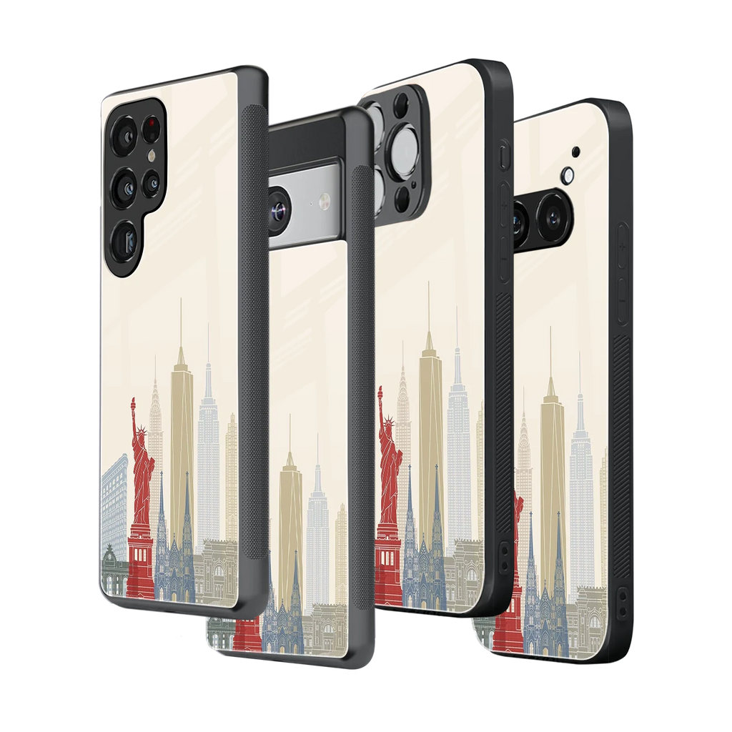 Stylish Glass Back Case for All Smartphones iPhone, Samsung, OnePlus, Pixel, Redmi, Oppo, Vivo, Motorola