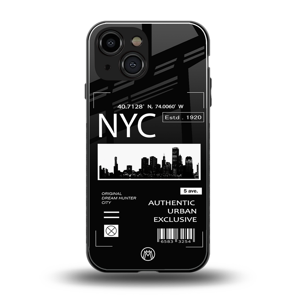 nyc back phone cover | glass case for iphone 13 mini