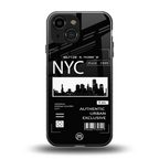 nyc back phone cover | glass case for iphone 13 mini
