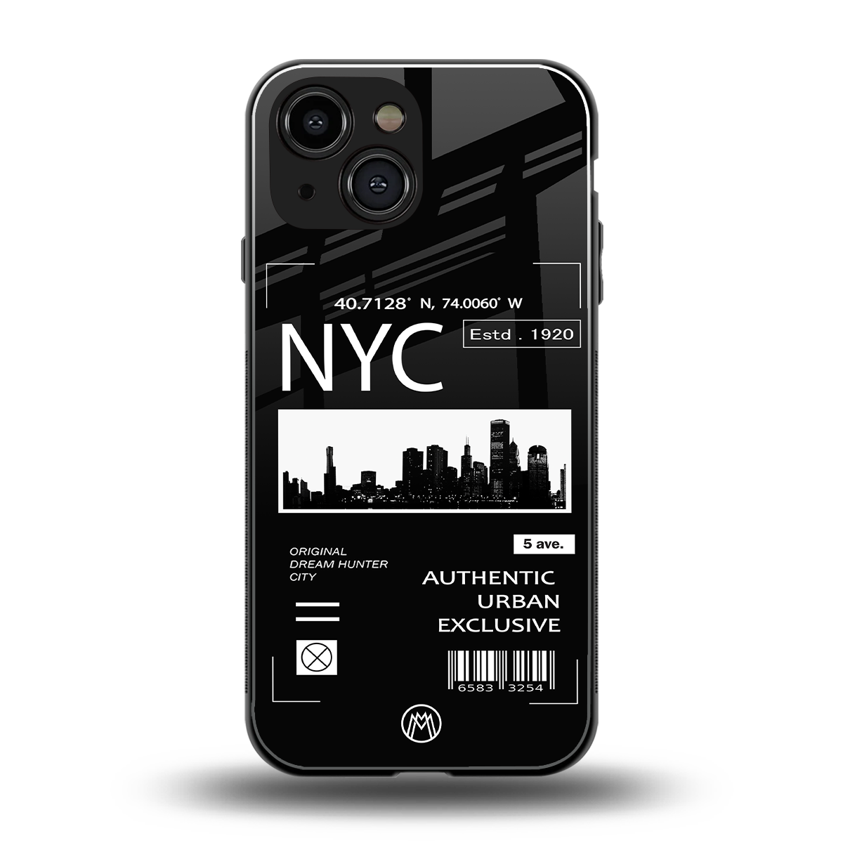 nyc back phone cover | glass case for iphone 13 mini