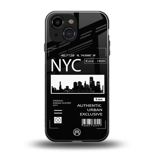 nyc back phone cover | glass case for iphone 13 mini