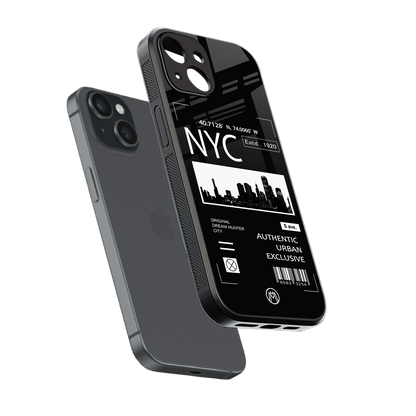 nyc back phone cover | glass case for iphone 13 mini