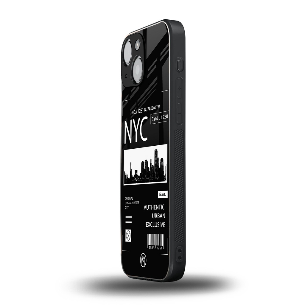 nyc back phone cover | glass case for iphone 13 mini