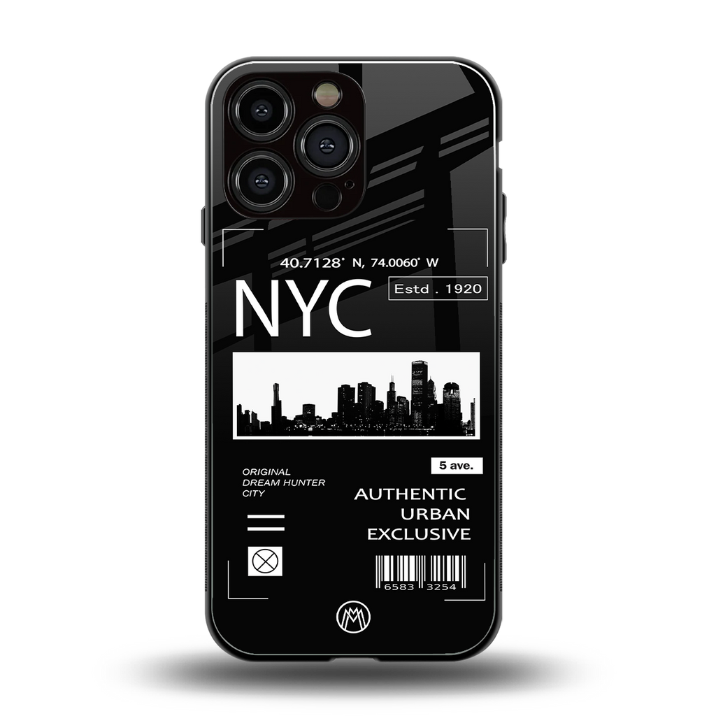 nyc back phone cover | glass case for iphone 13 pro max