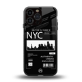 nyc back phone cover | glass case for iphone 13 pro max