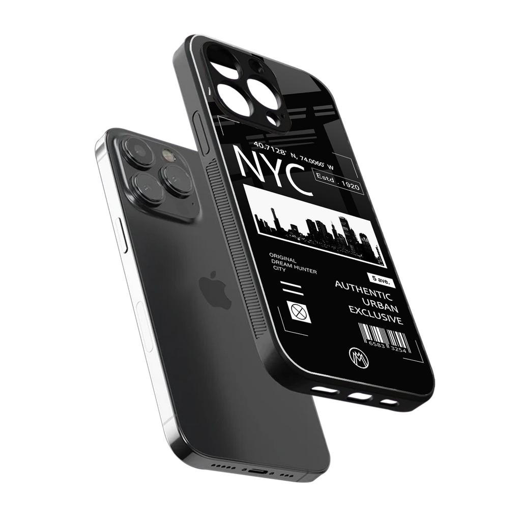 nyc back phone cover | glass case for iphone 13 pro
