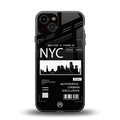 nyc back phone cover | glass case for iphone 13