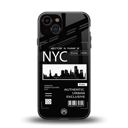 nyc back phone cover | glass case for iphone 13