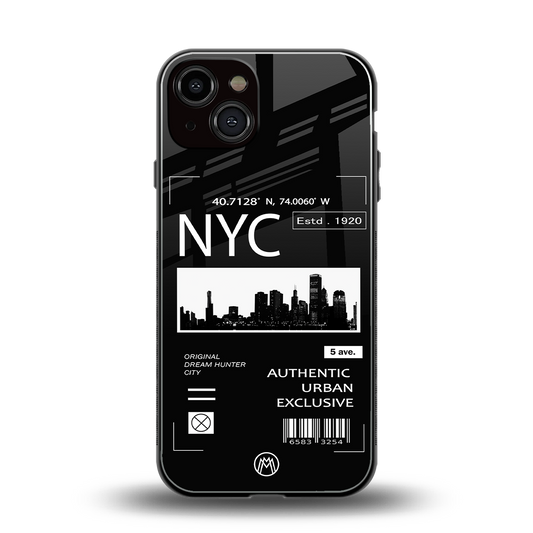 nyc back phone cover | glass case for iphone 13