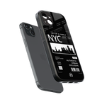 nyc back phone cover | glass case for iphone 15 plus