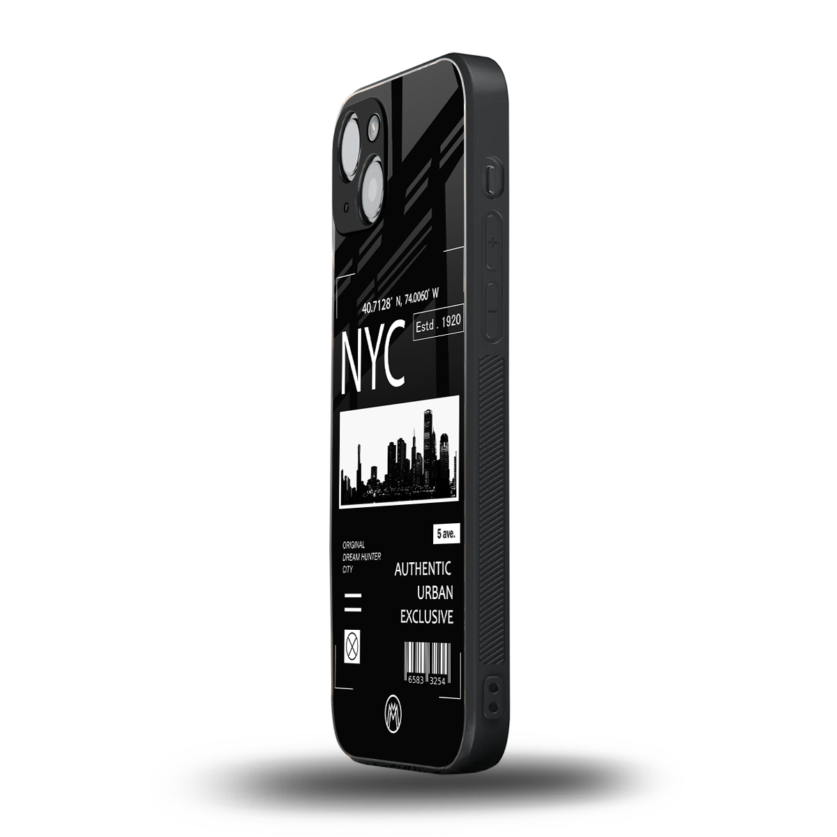 nyc back phone cover | glass case for iphone 15 plus
