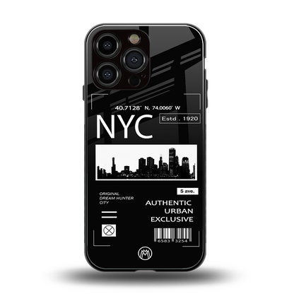 nyc back phone cover | glass case for iphone 14 pro max