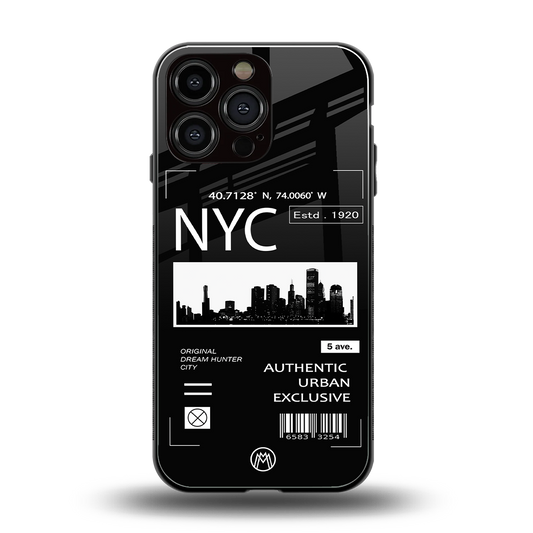 nyc back phone cover | glass case for iphone 14 pro max