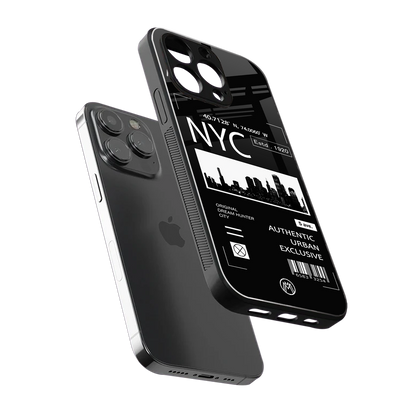 nyc back phone cover | glass case for iphone 15 pro max