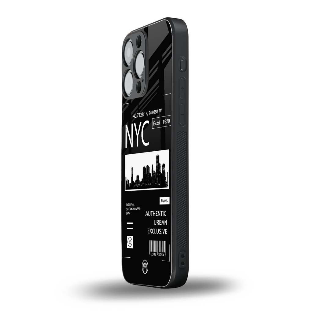 nyc back phone cover | glass case for iphone 15 pro max