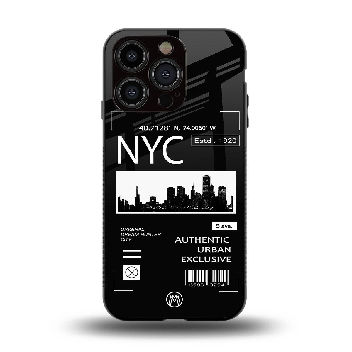 nyc back phone cover | glass case for iphone 15 pro