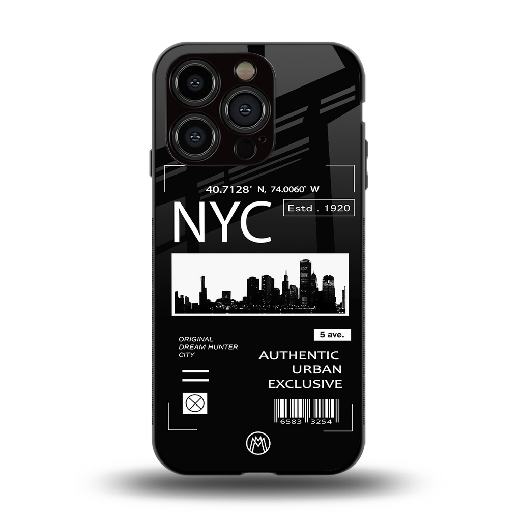 nyc back phone cover | glass case for iphone 14 pro