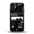 nyc back phone cover | glass case for iphone 16 plus