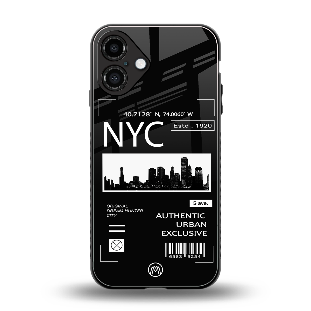nyc back phone cover | glass case for iphone 16 plus