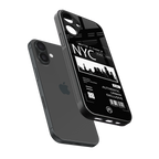 nyc back phone cover | glass case for iphone 16 plus