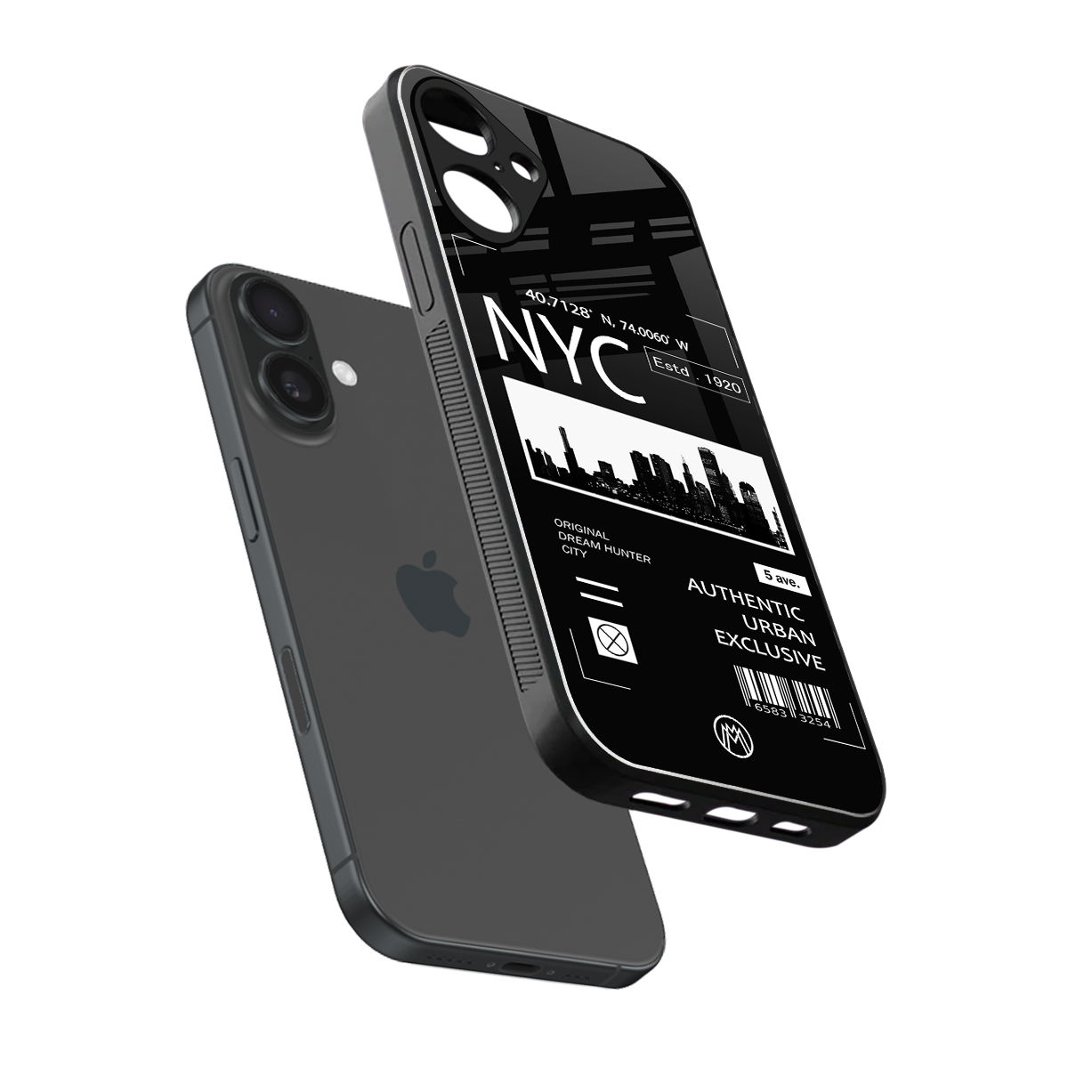 nyc back phone cover | glass case for iphone 16 plus