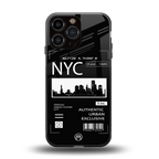 nyc back phone cover | glass case for iphone 16 pro max
