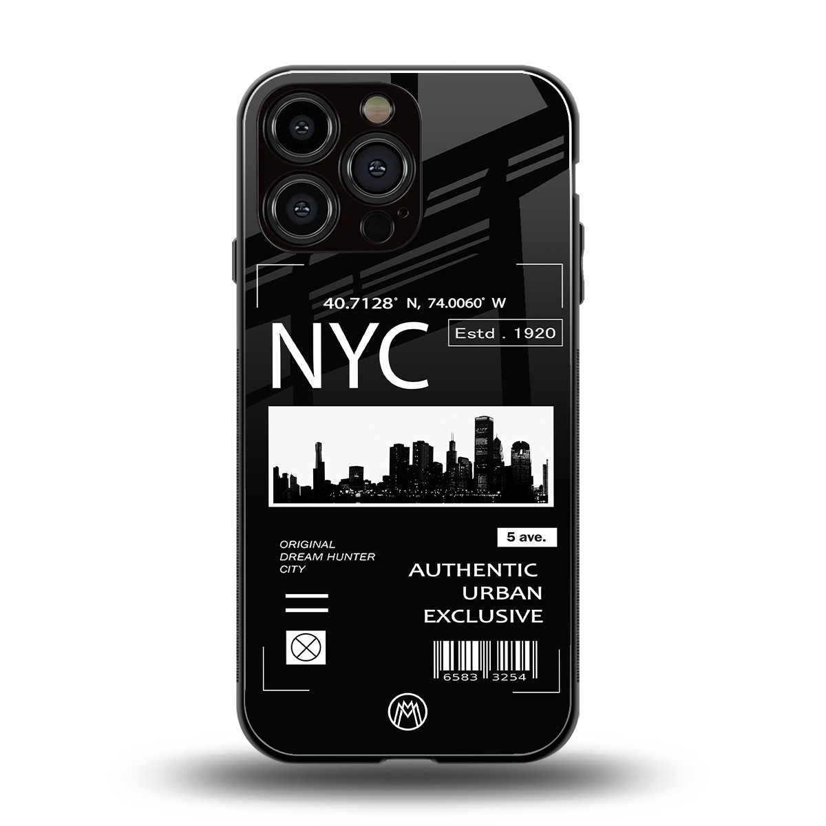 nyc back phone cover | glass case for iphone 16 pro max