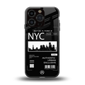 nyc back phone cover | glass case for iphone 16 pro