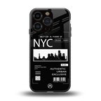 nyc back phone cover | glass case for iphone 16 pro