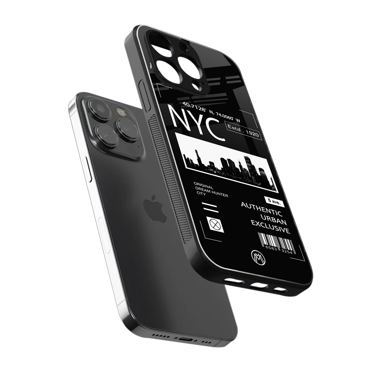 nyc back phone cover | glass case for iphone 16 pro