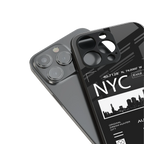 nyc back phone cover | glass case for iphone 15 pro