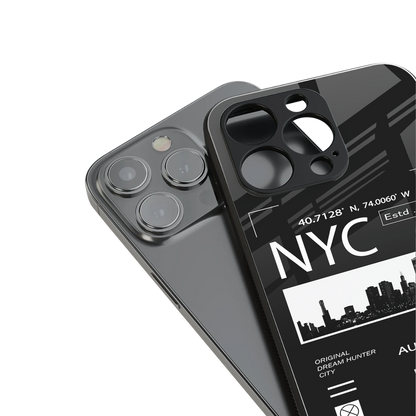nyc back phone cover | glass case for iphone 16 pro