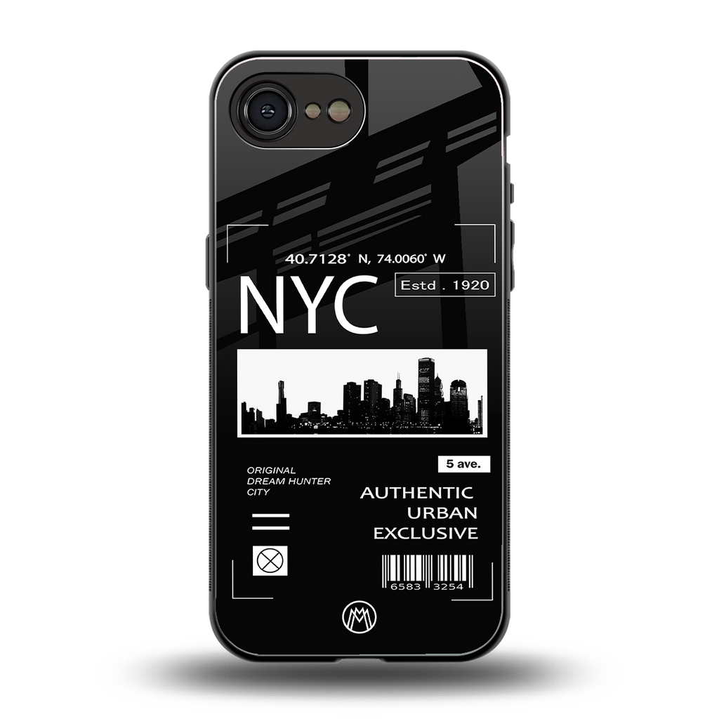 nyc back phone cover | glass case for iphone 16e