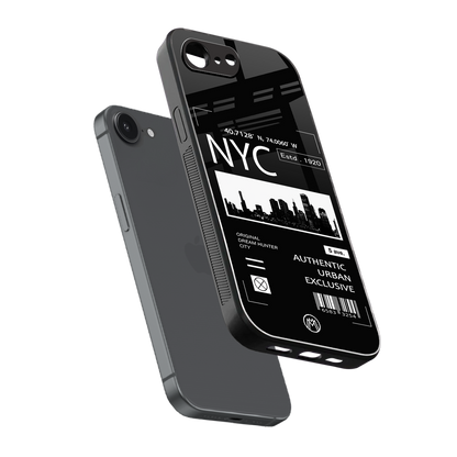 nyc back phone cover | glass case for iphone 16e