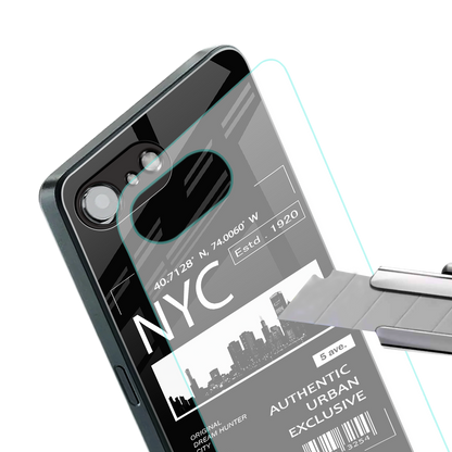 nyc back phone cover | glass case for iphone 16e