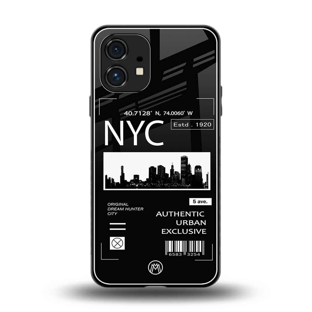 nyc back phone cover | glass case for nothing phone 1