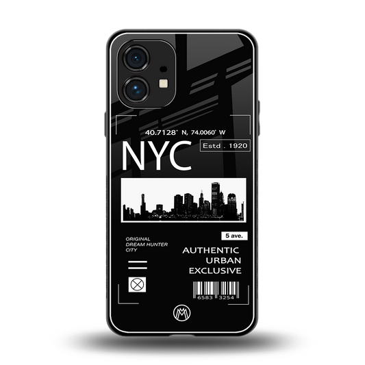 nyc back phone cover | glass case for nothing phone 1